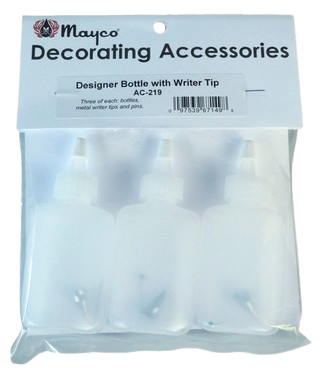 Designer Bottle with metal tip 30 ml, 3 pieces