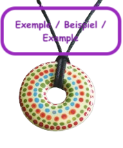 Pendentif Donut Ø 4 cm