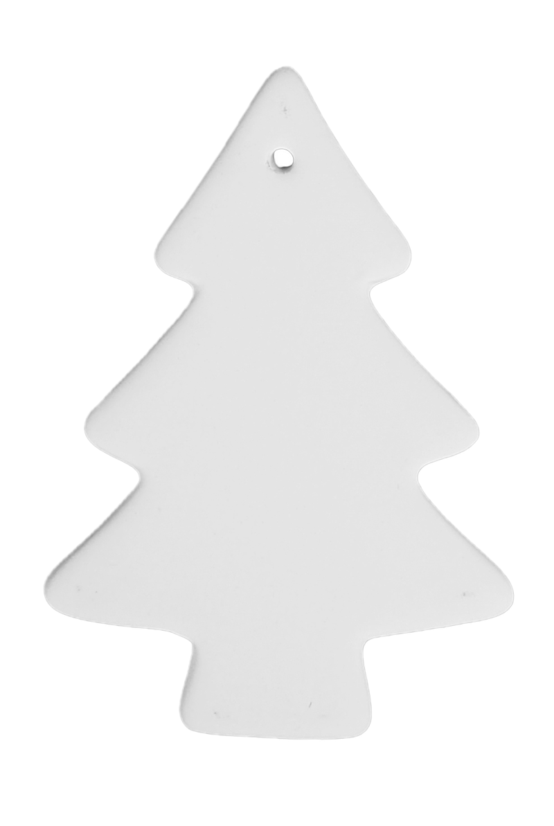 Flat Christmas Tree Ornament 12x5cm