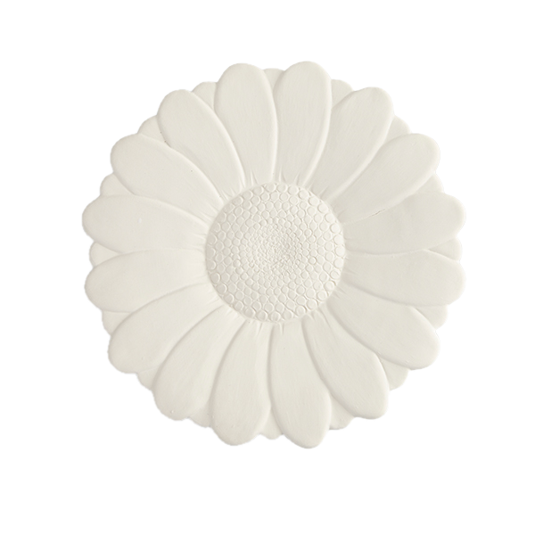 Assiette Fleur avec relief Ø 21 cm
