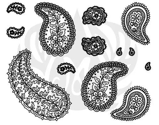 Siebdruck / Silk Screen - Paisley 1