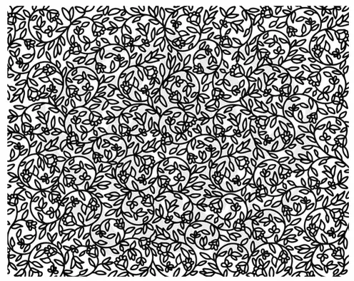 Siebdruck / Silk Screen - Blumenfiligran