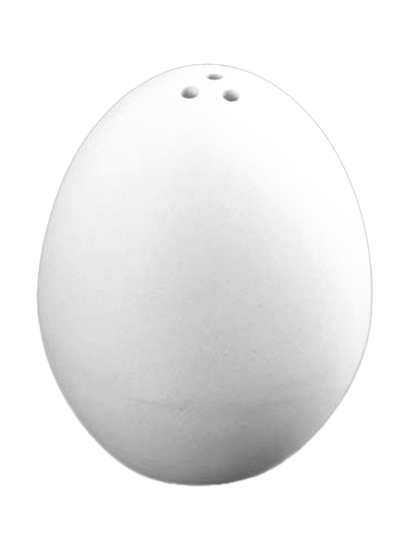 Eiförmiger Salzstreuer, 6 cm hoch