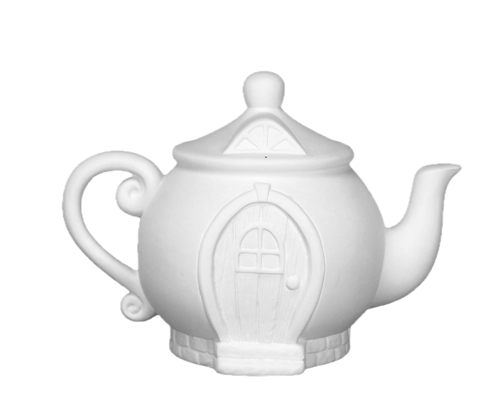 Théière Déco - Maison de Fées H 13 cm, Ø 11 cm