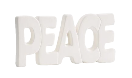 Wort PEACE 21,5x8,5 cm