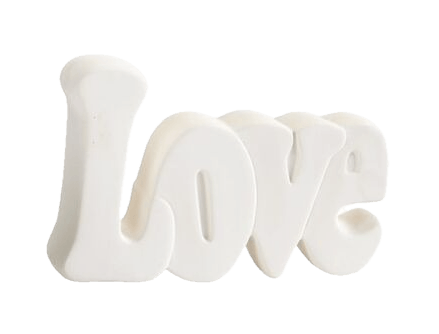 Wort LOVE 17 x 11,4 cm