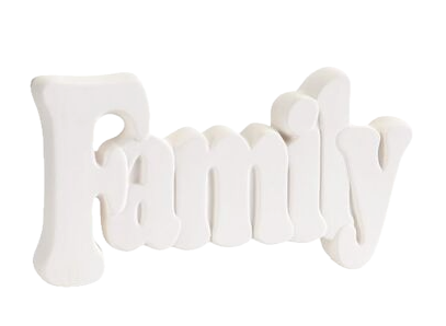 Plaque FAMILY 26,7x14 cm