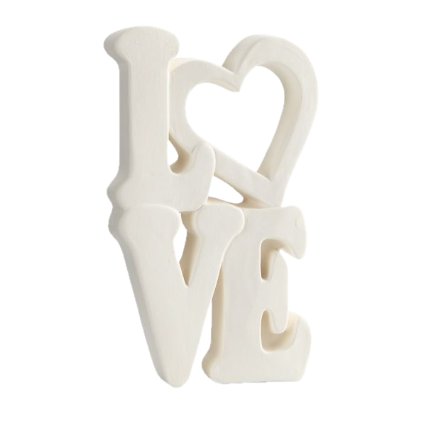 Plaque debout mot LOVE 21x11,4 cm