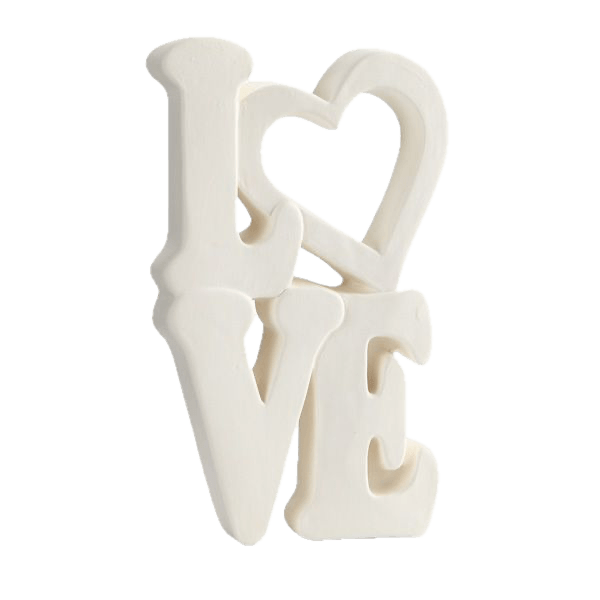 Plaque debout mot LOVE 21x11,4 cm