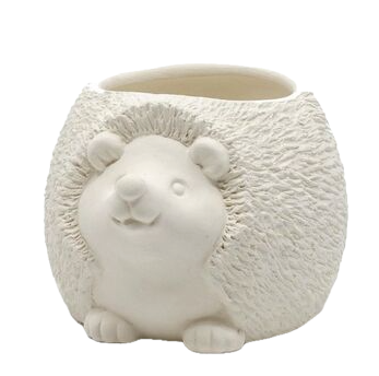Petit pot de fleurs Hérisson 9,5x15,2 cm