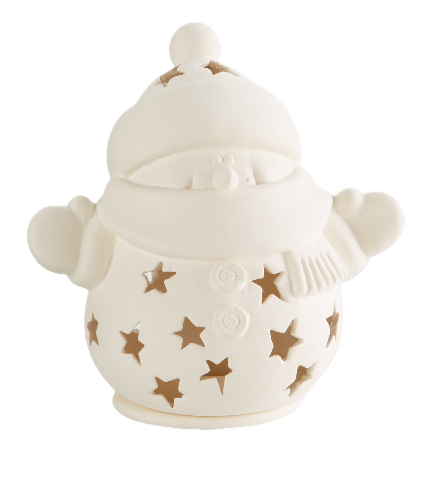 Schneemann Laterne 16x16 cm