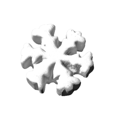 3D Sticker Snowflake Ø 2.5 cm (8 pieces)