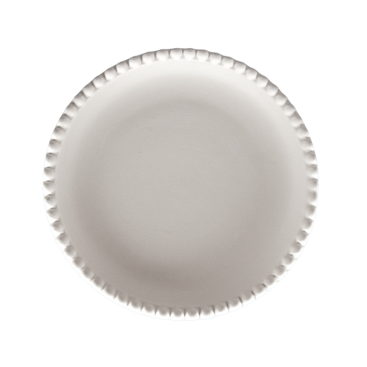 Assiette à Dessert avec Bordure en Perles Ø 23,5 cm_Keramik_PEDE - Ceramique Peinture EI
