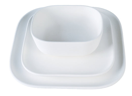 Assiette à dessert Bauhaus 22x22 cm_Keramik_BHDE - Ceramique Peinture EI