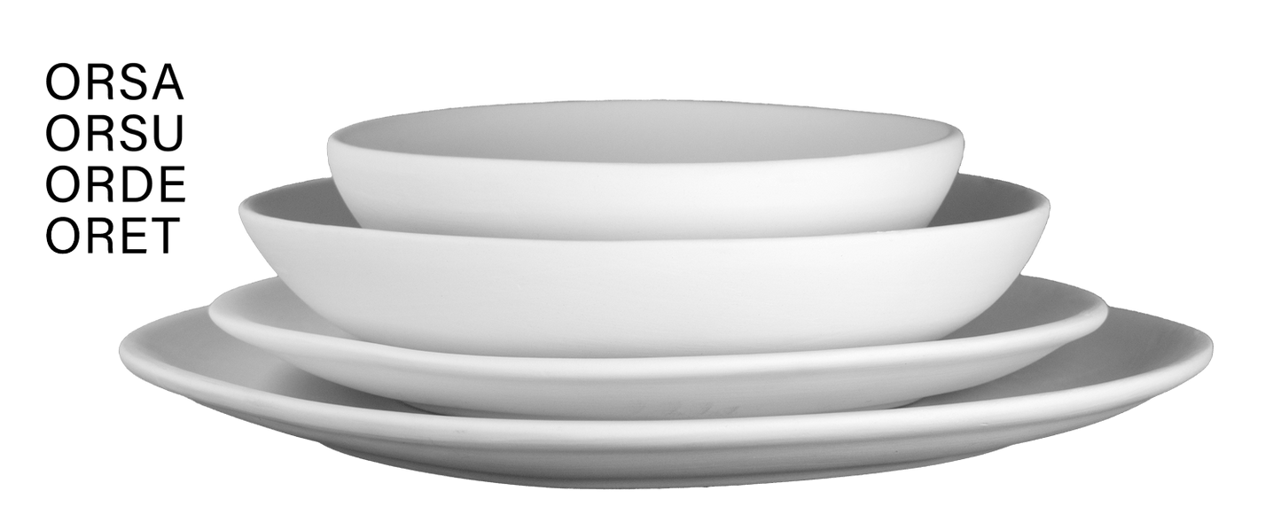 Assiette à dessert organique Ø 23 cm_Keramik_ORDE - Ceramique Peinture EI