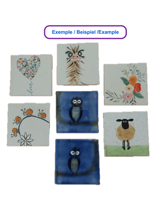 Carreau 5x5 cm_Keramik_FL2 - Ceramique Peinture EI