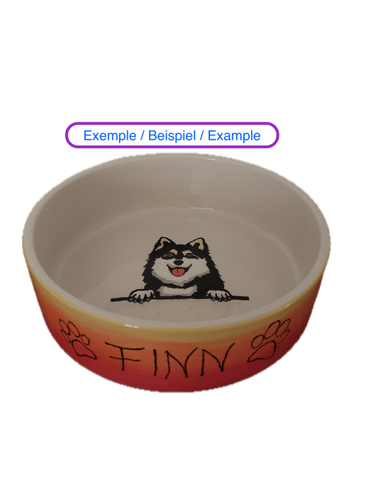 Gamelle moyenne Ø 20 cm, H 6 cm_Keramik_LASSIE - Ceramique Peinture EI