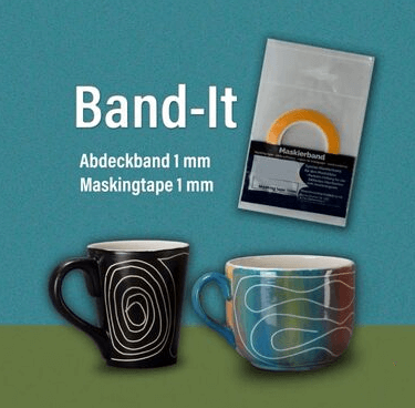 Ruban de masquage 1mm, Band - It_Zubehör_BANDIT - Ceramique Peinture EI