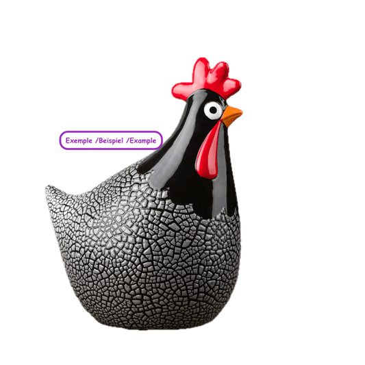 Rudy le Coq H 24 cm_Keramik_RUDY - Ceramique Peinture EI