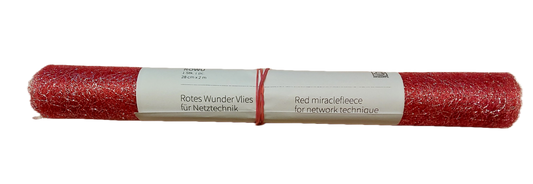 Rotes Wunder-Vlies für Netztechnik