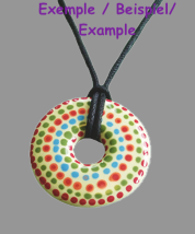 Pendentif Donut Ø 4 cm