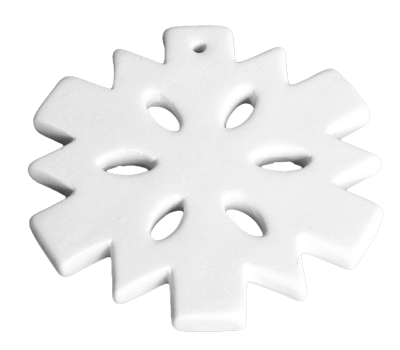 Suspension « Flocon de Neige » plat Ø 11 cm