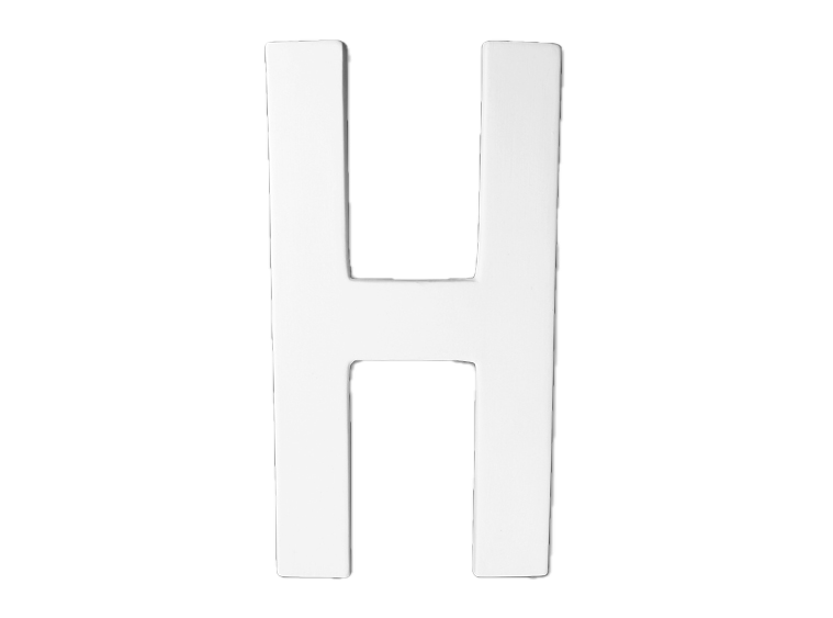 Letters large H 20 cm