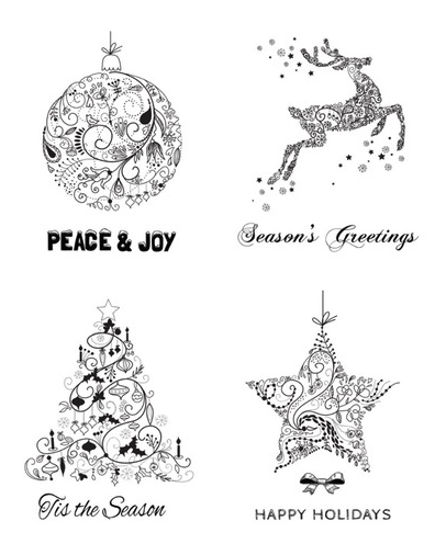 Sérigraphies - Vœux de Noël