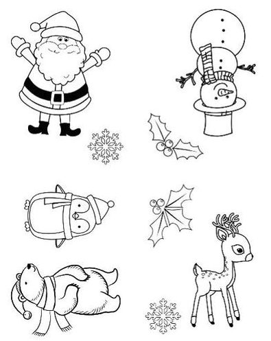 Sérigraphies - Figurines de Noël