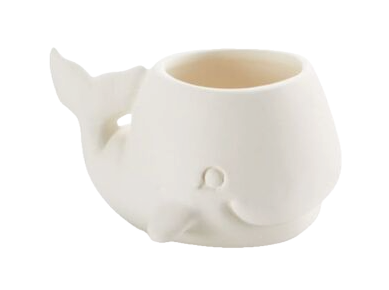 Petit pot de fleur Baleine 6,4x10,2 cm