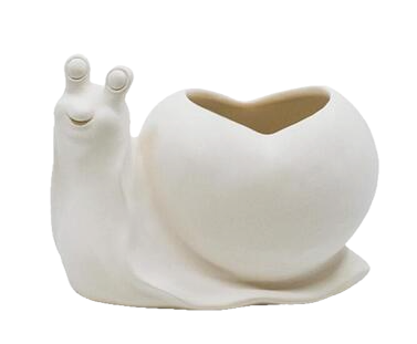 Petit pot de fleurs Escargot 9,5x12 cm