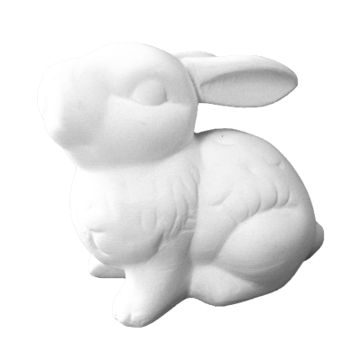 Lapin assis L 6,5 cm