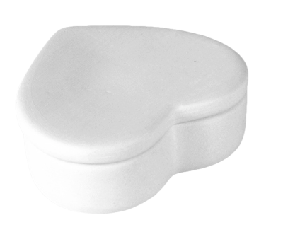 Mini Herzdose 8x7 cm, H 2,5 cm