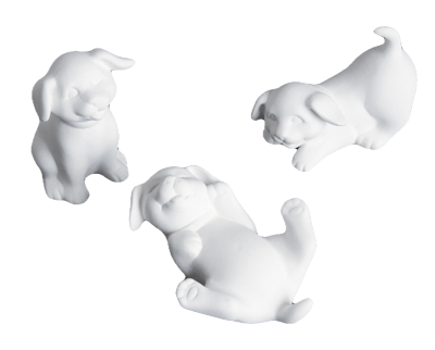 Hundebabies (3er Set) 8-10 cm
