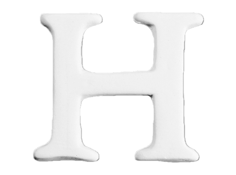 Letters small H 3.5 cm