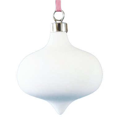 Boule de Noël avec pointe Ø 8 cm, H 8 cm