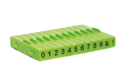 Number Stamps, set of 12, attachable