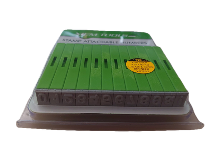 Number Stamps, set of 12, attachable