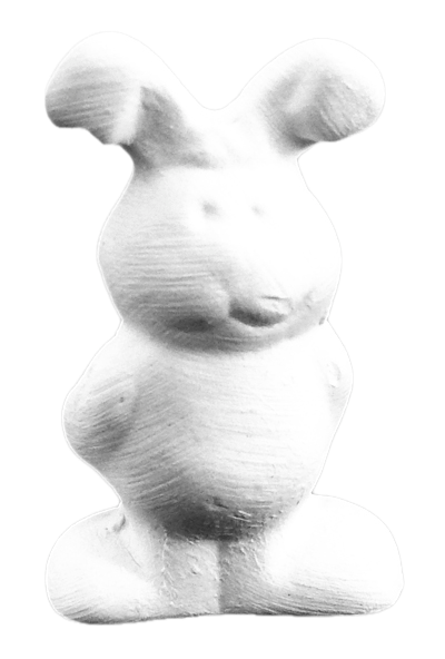 Lapin 3D Sticker H 3 cm