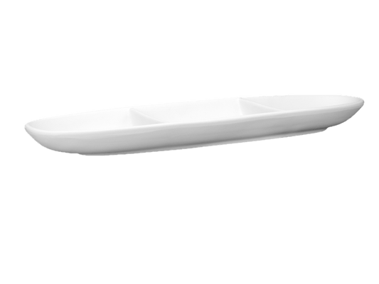 Vespucci - threepart plate 42.5x12.5 cm, H 4 cm