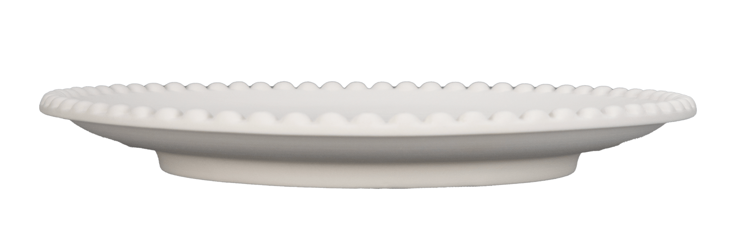 Assiette à Diner avec Bordure en Perles Ø 30 cm_Keramik_PEET - Ceramique Peinture EI