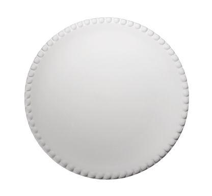 Assiette à Diner avec Bordure en Perles Ø 30 cm_Keramik_PEET - Ceramique Peinture EI