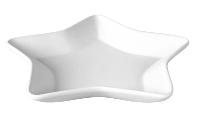 Assiette Étoile Ø 22 cm, H 3 cm_Keramik_TELST - Ceramique Peinture EI