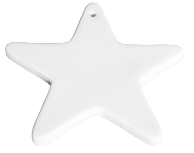 Étoile plate Ø 12 cm_Keramik_AUST - Ceramique Peinture EI