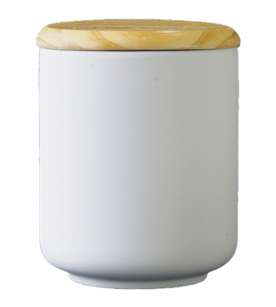 Grande boîte avec couvercle en bois Ø 11 cm, H 14 cm_Keramik_DOHOL - Ceramique Peinture EI