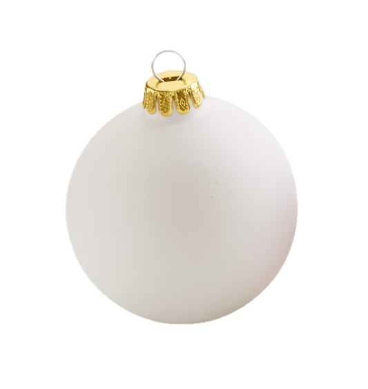 Grande boule de Noël Ø 8,5 cm_Keramik_KUGL - Ceramique Peinture EI