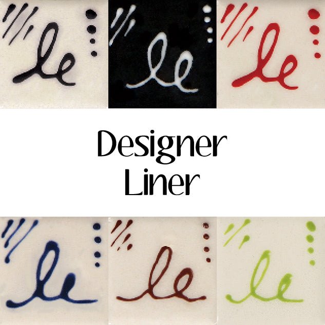 Kit Designer Liner - 6 flacons de 37 ml_Glasuren_DL - KIT3 - Ceramique Peinture EI