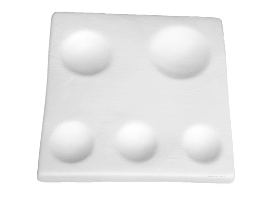 Palette de peinture en céramique, 5 puits, 10,5x10,5 cm_Zubehör_FP5 - Ceramique Peinture EI
