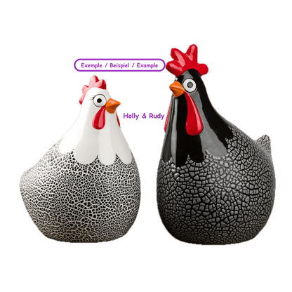 Rudy le Coq H 24 cm_Keramik_RUDY - Ceramique Peinture EI
