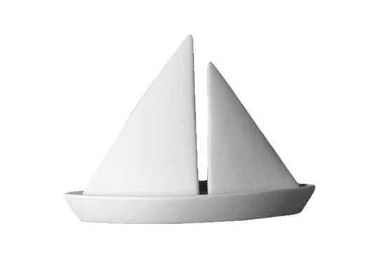 Salière et poivrière Voilier H 12 cm_Keramik_SALTY - Ceramique Peinture EI